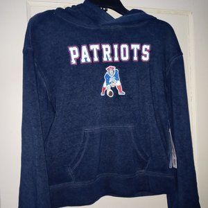 NWT Boys Large NE Patriots Hooded Sweatshirt